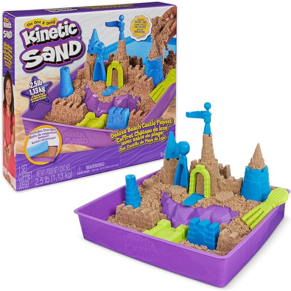 Kinetic Sand Beach Castle Playset Dlx (2.5lb)